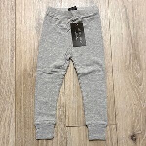 Little Bipsy grey ribbed leggings